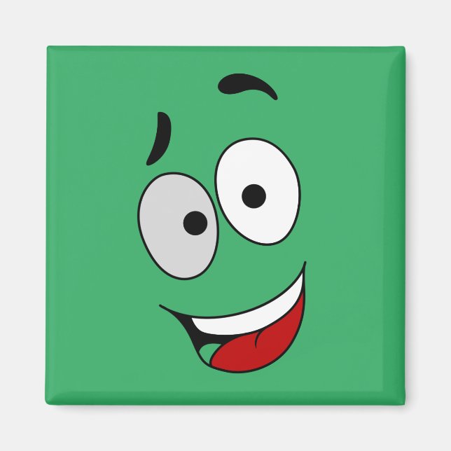 Lycklig magnet - Kook Art - Behålla leende och lyc (Framsidan)