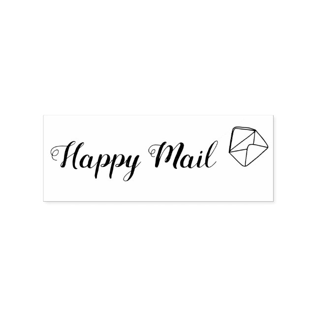 Lycklig Mail Decorative Frimärke Stämpel (Tryck)