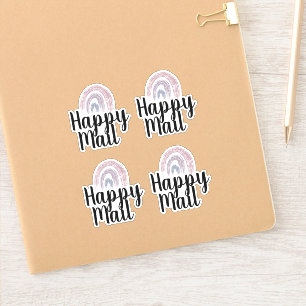 Lycklig Mail Rainbow Business Packning Planner Klistermärken