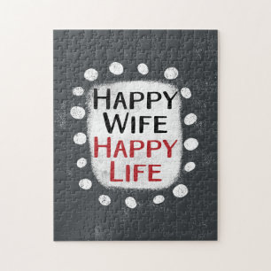 Lycklig Maka Lycklig Life Jigszle Puzzle Pussel