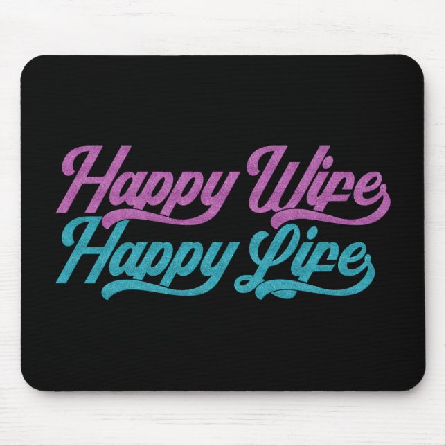 Lycklig Maka Lycklig Life Mors dag | Mousepad Musmatta (Framsidan)