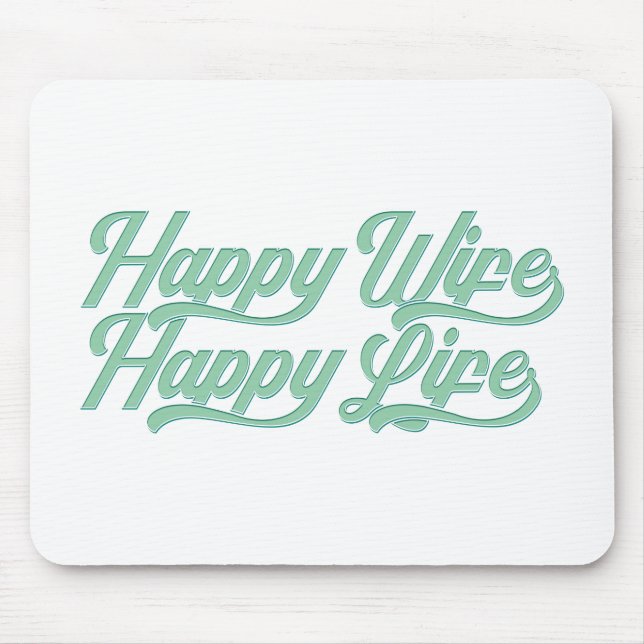 Lycklig Maka Lycklig Life Mors dag | Mousepad Musmatta (Framsidan)