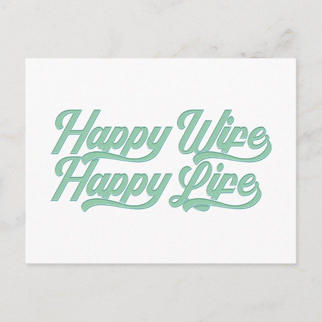 Lycklig Maka Lycklig Life Mors dag | vykort (Framsida)