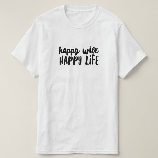 Lycklig Maka Lycklig Life T-Shirt (Design framsida)