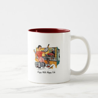 Lycklig Maka Lycklig Life Två-Tonad Mugg
