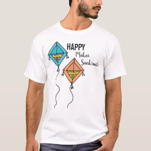 Lycklig Makar Sankranti T Shirt