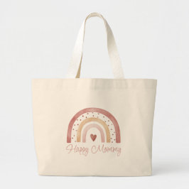 Lycklig Mamma Boho Rainbow Tote Bag Jumbo Tygkasse