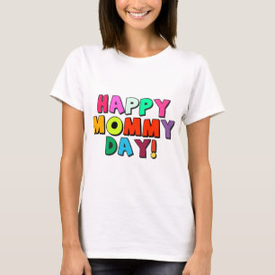Lycklig Mamma Dag - glatt citattstext T Shirt