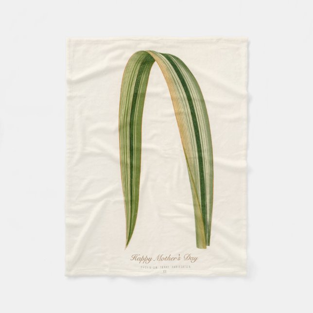 Lycklig Mamma Europadagen - Botanic Mamma Fleecefilt (Framsidan)