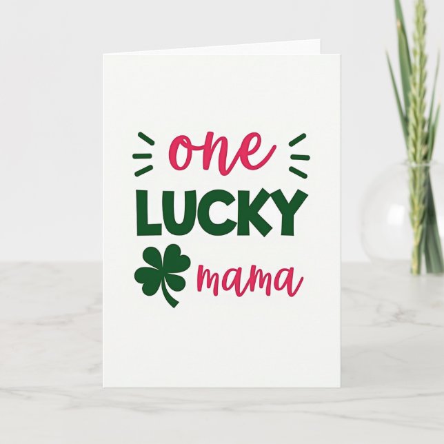 Lycklig Mamma Grattiskort Kort (Framsida)