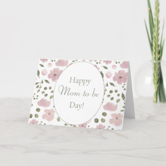 Lycklig-Mamma-till-dag, Blommigt-Mors dag-kort Kort