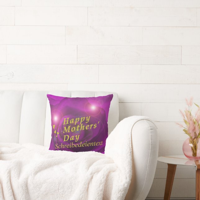 lycklig mammor-elev och guld kudde (Soffa)