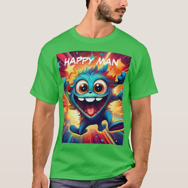 Lycklig man t shirt (Framsida)