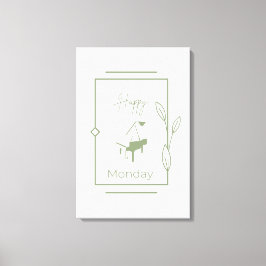 Lycklig måndag canvastryck