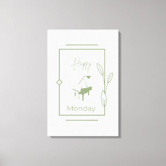 Lycklig måndag canvastryck