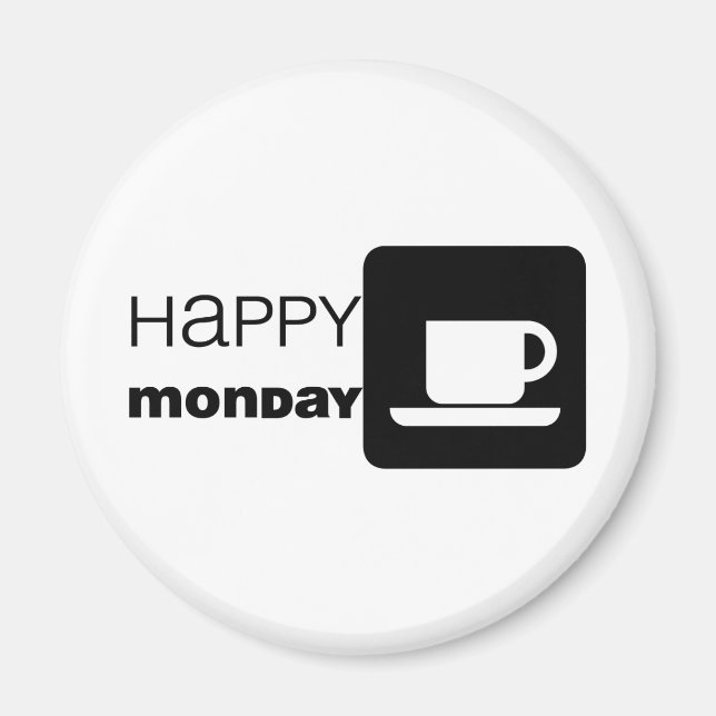Lycklig måndag Humor! Magnet (Framsidan)