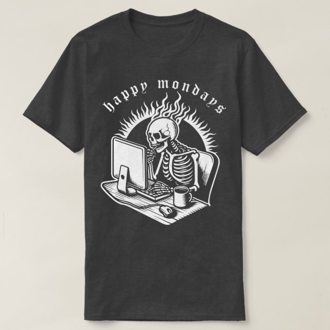 lycklig måndagar t shirt (Design framsida)