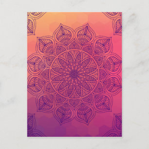 Lycklig mandala vykort