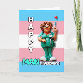 Lycklig Manniversary - Testosteron årsdag Kort