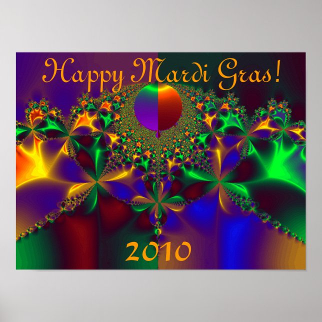 Lycklig Mardi Gras! 2010 Poster (Framsidan)