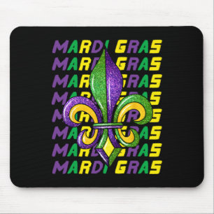 Lycklig Mardi Gras Carnival Tjock tisdag Fleur De Musmatta