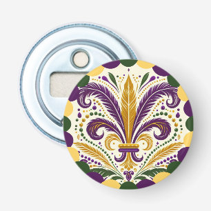 Lycklig Mardi Gras fleur-de-lis Flasköppnare