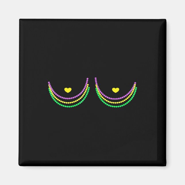 Lycklig Mardi Gras Funny Mardi Magnet (Framsidan)