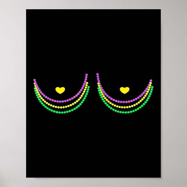 Lycklig Mardi Gras Funny Mardi Poster (Framsidan)