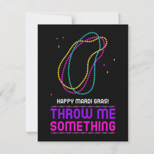 Lycklig Mardi Gras Helgdag Card Julkort