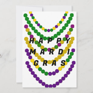 Lycklig Mardi Gras Julkort
