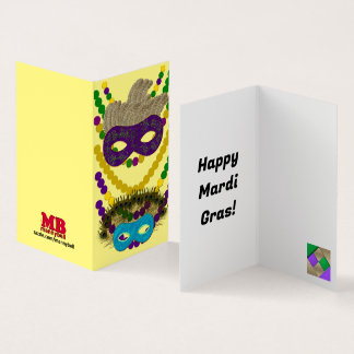 Lycklig Mardi Gras Kort
