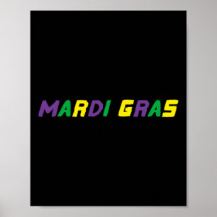Lycklig Mardi Gras Louisiana Carnival New Orlean M Poster