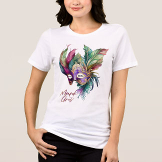 Lycklig Mardi Gras T-Shirt for Women