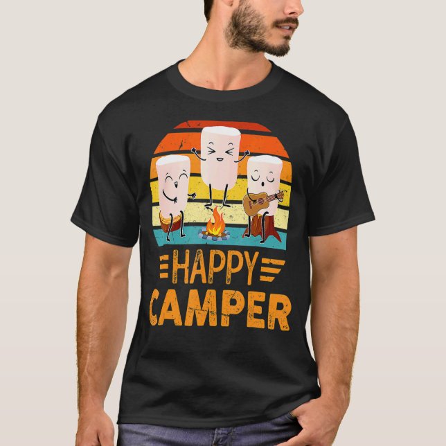 Lycklig marmallow Camper Cute for Women Manar T Shirt (Framsida)