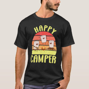 Lycklig Marshmallow Camper Cute För barn Women Man T Shirt