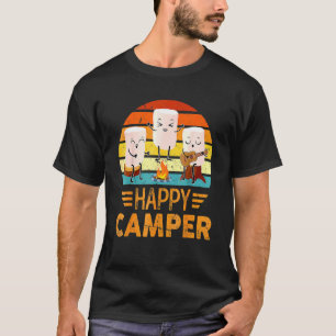 Lycklig Marshmallow Camper Cute För barn Women Man T Shirt