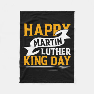 Lycklig Martin Luther Kung Day Sticker Fleecefilt