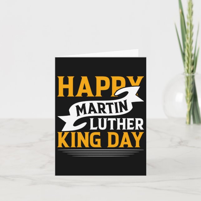 Lycklig Martin Luther Kung Day Sticker Kort (Framsida)