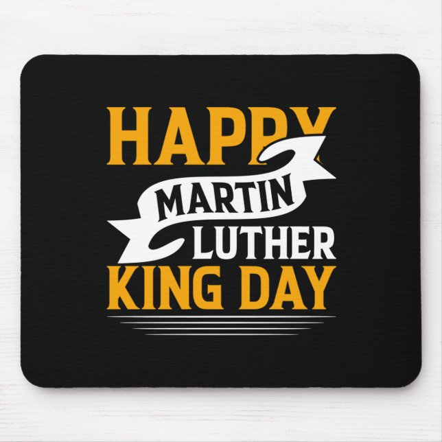 Lycklig Martin Luther Kung Day Sticker Musmatta (Framsidan)