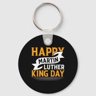 Lycklig Martin Luther Kung Day Sticker Nyckelring