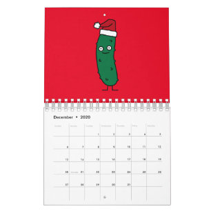 Lycklig Mat Design Cute Adlig lustig livsmedelsfru Kalender