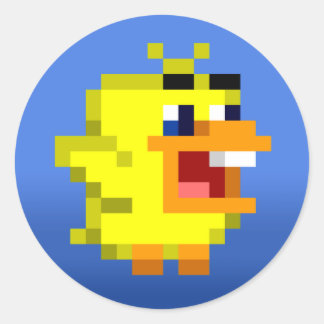 Lycklig Matchy Bird Stickers Runt Klistermärke