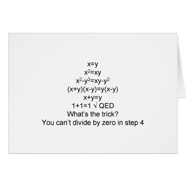 Lycklig Math klassificerar Hälsningskort (Framsidan Horizontal)