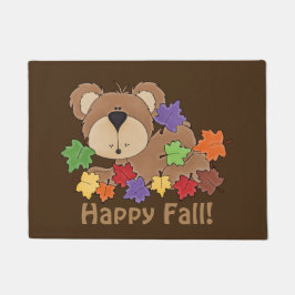 Lycklig, matta med ytterdörrar