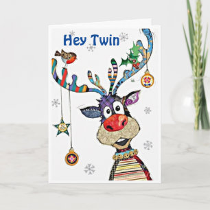 *LYCKLIG ME** UTGIFTER FÖR CHRISTMAS W/ MY TWIN HELGKORT