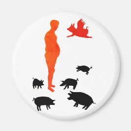 Lycklig Meal Vegeterian Magnet the Farm