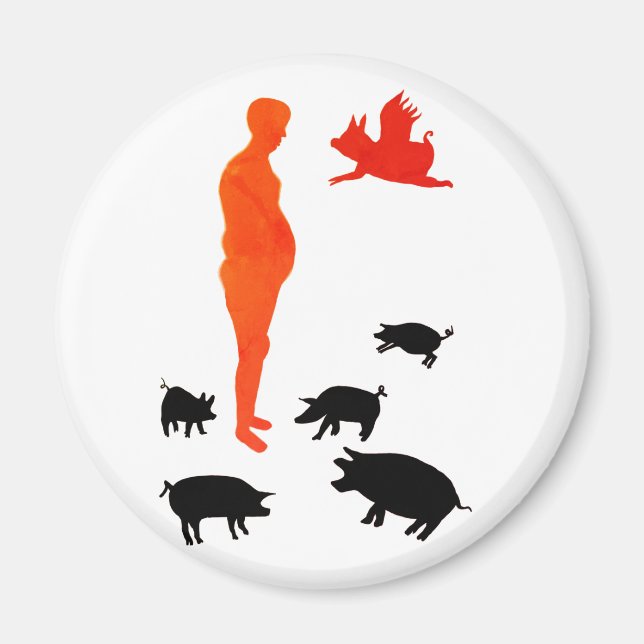 Lycklig Meal Vegeterian Magnet the Farm (Framsidan)