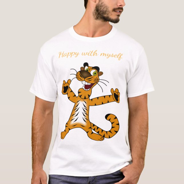 Lycklig med mig t shirt (Framsida)