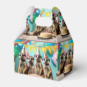 Lycklig Meerkat Birthday Presentaskar