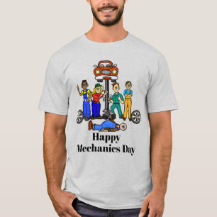 Lycklig mekanikdag T-Shirt